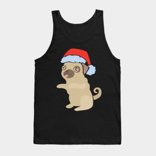 Dog with santa hat 02 Tank Top